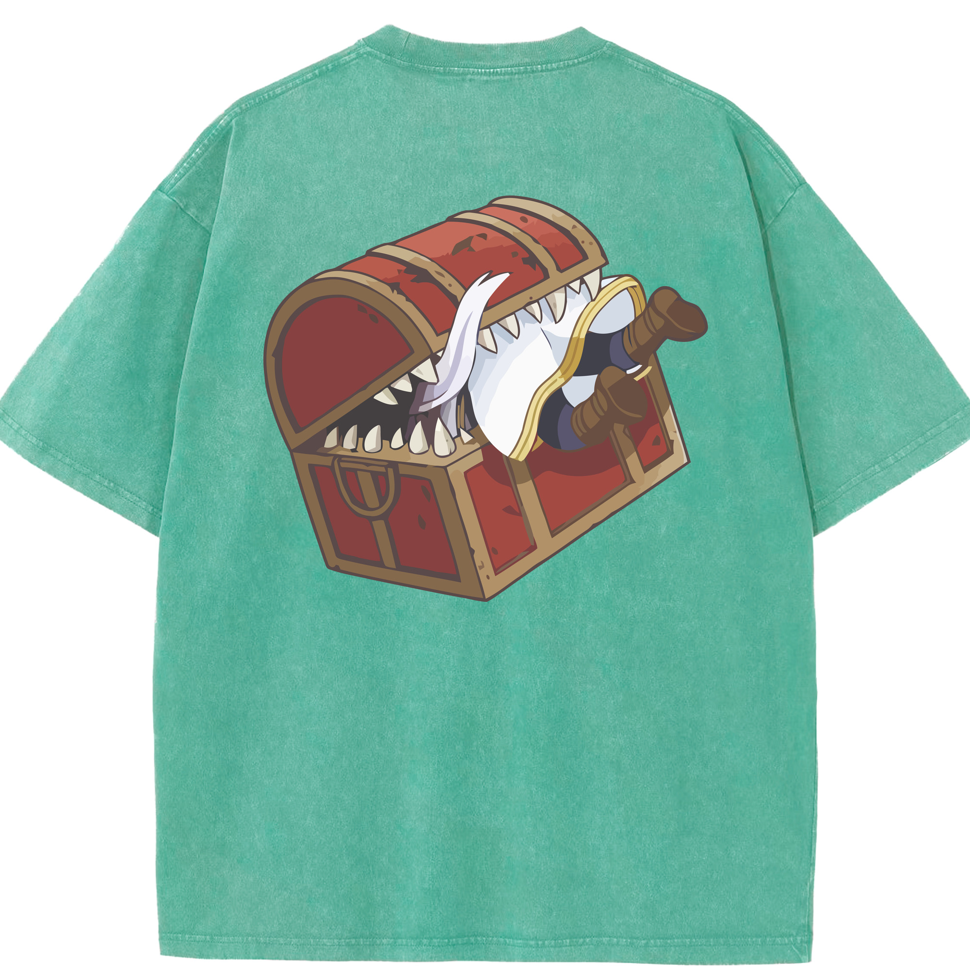 （画像用） 葬送のフリーレン Frieren 綿100% ヴィンテージ風 半袖Tシャツ（背面プリント）